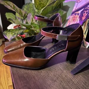 Vintage Ralph Lauren brown heels